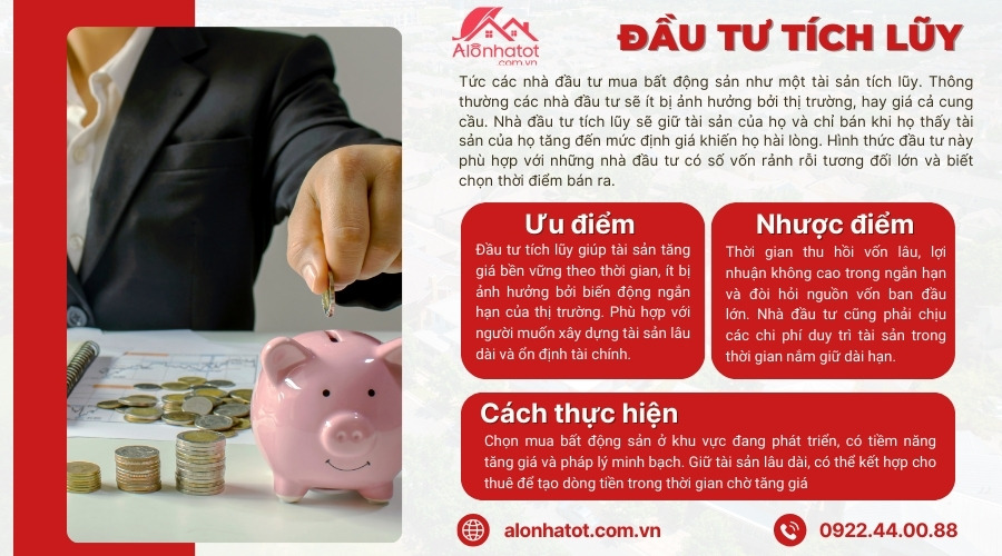  Mua và giữ bất động sản dài hạn để tăng giá trị