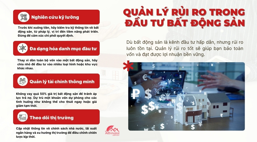  Kinh nghiệm quản rủi ro trong đầu tư bất động sản