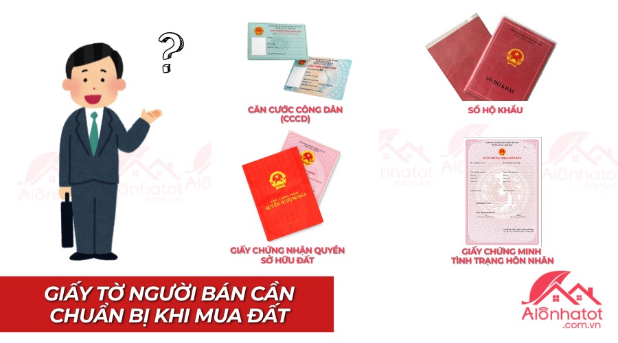 Giấy tờ người bán cần cung cấp khi mua đất