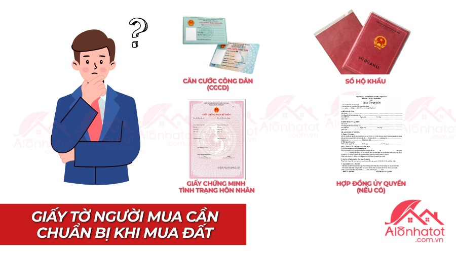 Giấy tờ người mua cần chuẩn bị khi mua đất
