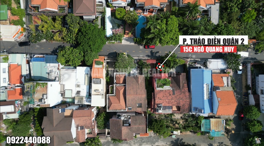 Biệt thự 15C Ngô Quang Huy Thảo Điền mặt tiền 9m giá 65 tỷ
