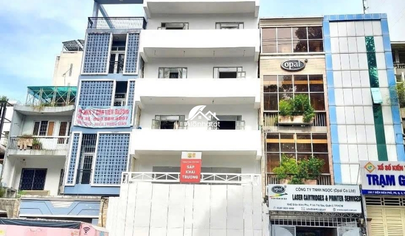 Bán Tòa Nhà 2MT Trước Sau 164C Điện Biên Phủ Q3, Hầm 7 Lầu, Gần LVT