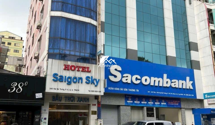 Bán MT 245 Hai Bà Trưng Q3 | 8 Tầng, Thuê 5.000$/th, 85 Tỷ 