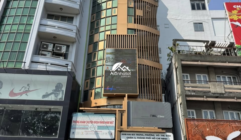 Bán Tòa Nhà 261B Hai Bà Trưng Quận 3, 281m², Nở Hậu 14m, 224 Tỷ 