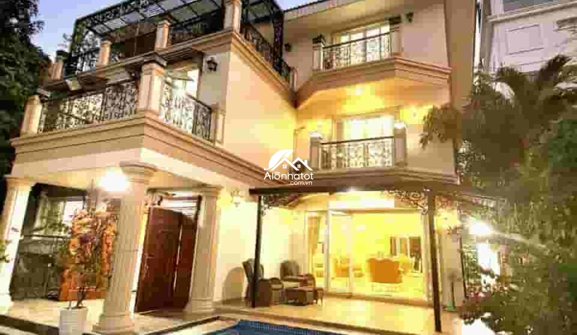 Bán biệt thự 204/15 Nguyễn Văn Hưởng Thảo Điền 433.5m2 Hầm 3 lầu
