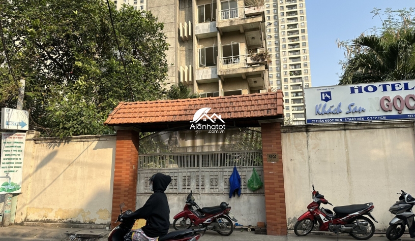 Bán nhà số 2 đường Trần Ngọc Diện Quận 2 XD 12 tầng hệ số 5.5