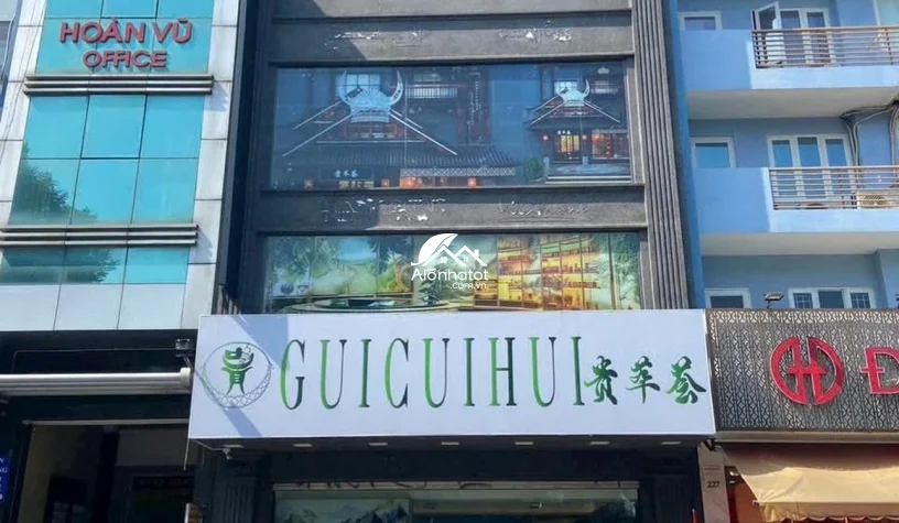 Bán Nhà Mặt Tiền 225 Bis Hai Bà Trưng Quận 3, 8.5x26m, Giá 176 Tỷ 