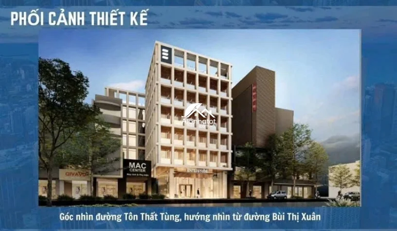 Bán Nhà MT 88 Tôn Thất Tùng Q1, 430m² Nở Hậu 19m, XD 2230m² Sàn, 320 Tỷ