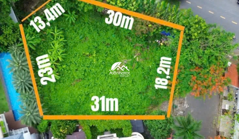 Bán Đất Góc 2MT 200 Nguyễn Văn Hưởng Thảo Điền, 876m², View Sông