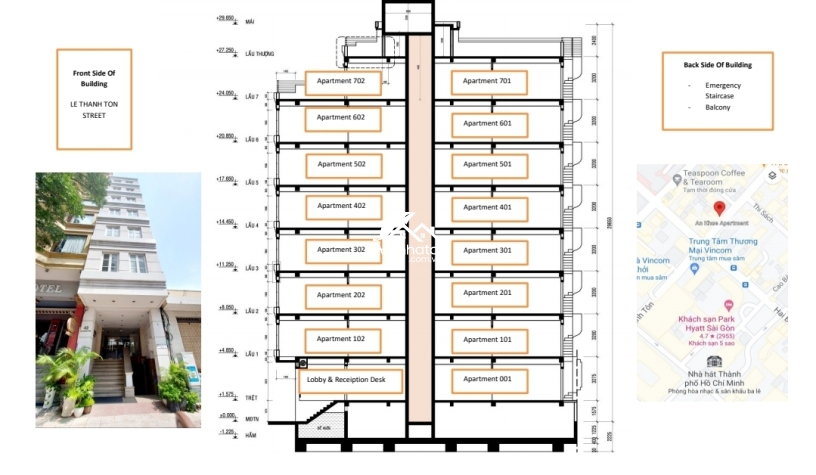 Bán mặt tiền 42 Lê Thánh Tôn Bến Nghé Tòa nhà Hầm 9T
