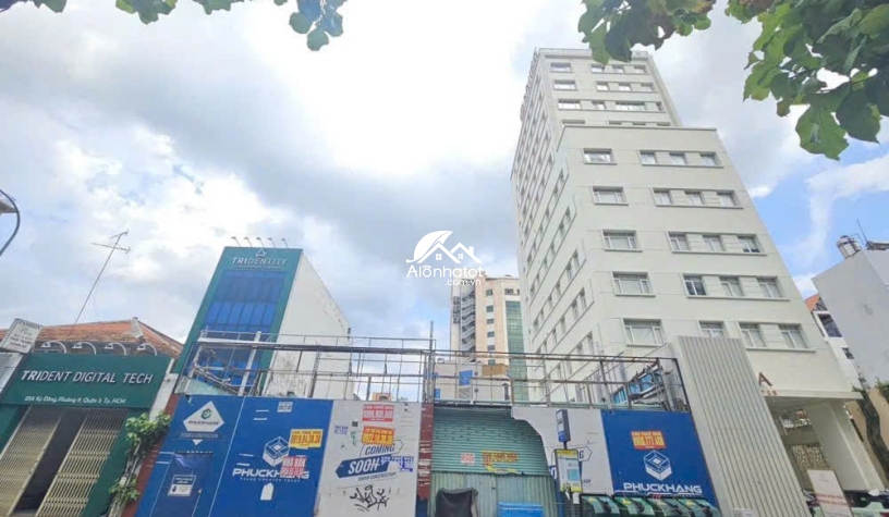 Bán đất 25 Kỳ Đồng Quận 3 DT 17x35 (592M2) được xây cao Hầm 10 Lầu