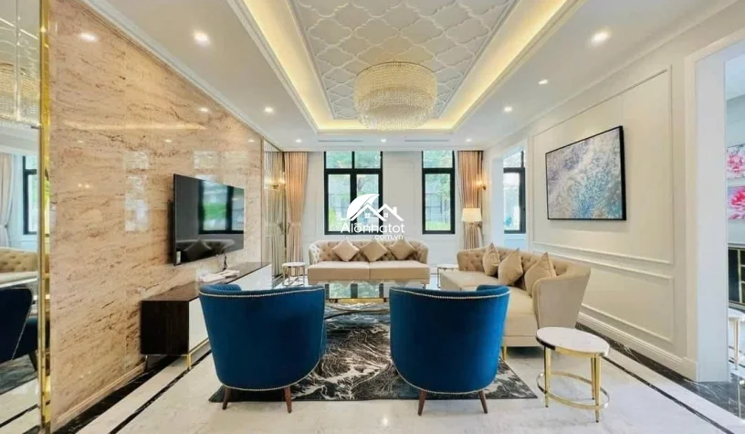 Bán biệt thự góc 2 mặt tiền sông Vinhomes Bason - Vic 60