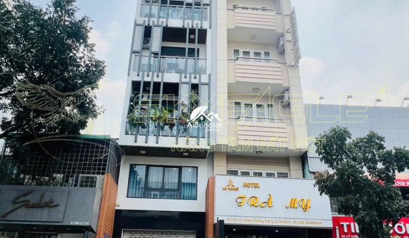Bán nhà 39 Lý Chính Thắng, Quận 3 – Nhà 8 tầng, TN 120 triệu/tháng